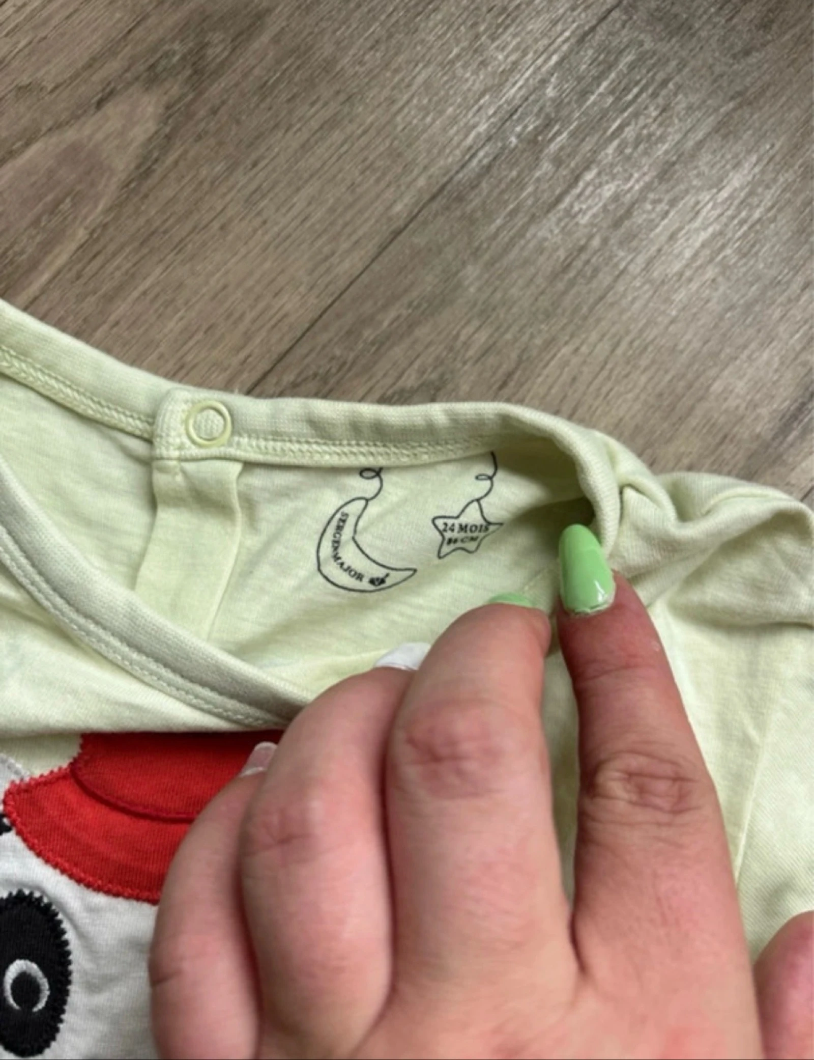 🐼 Ensemble bébé 24 mois – T-shirt Panda & short rayé – photo 2